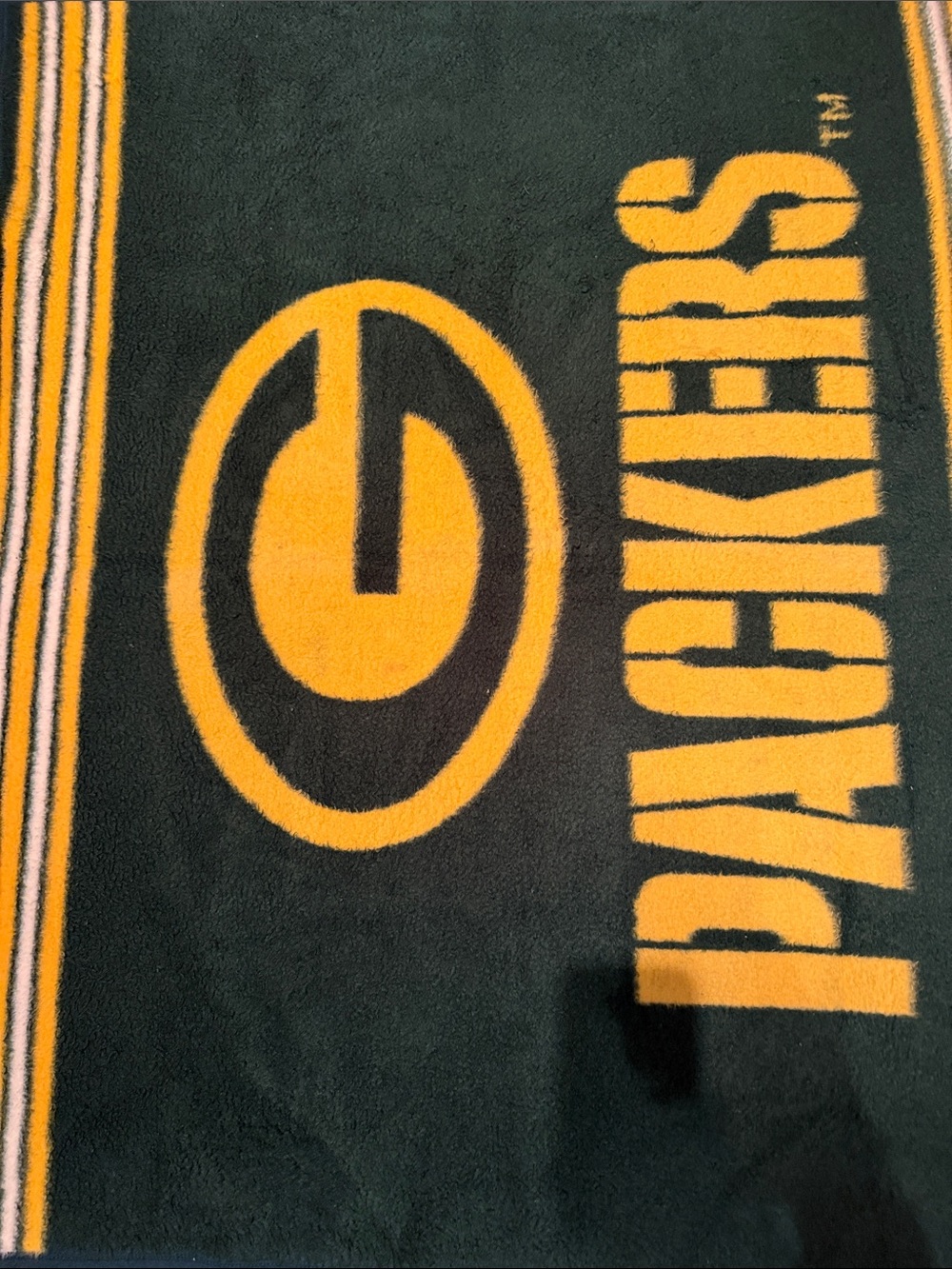 Green Bay Packers Throw Blanket in Green and Gold